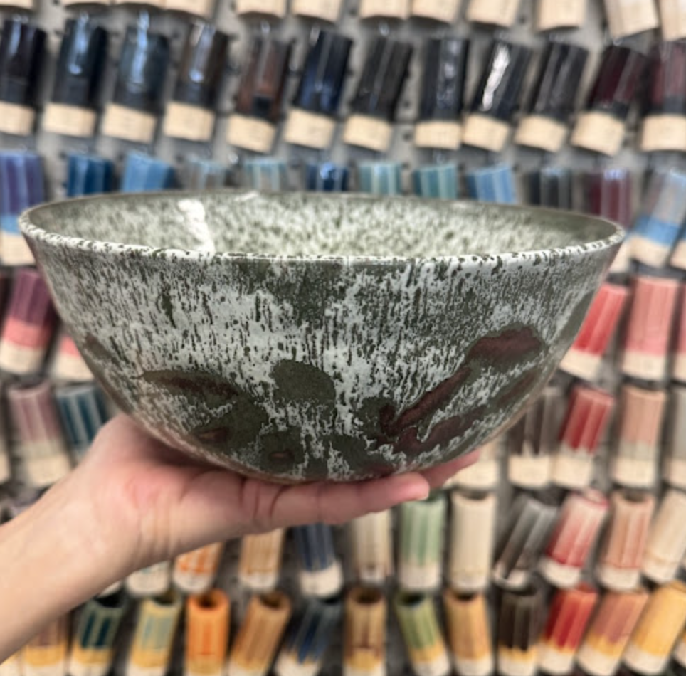 851 Pine Forest under 114 Ultra White and 656 Butterscotch